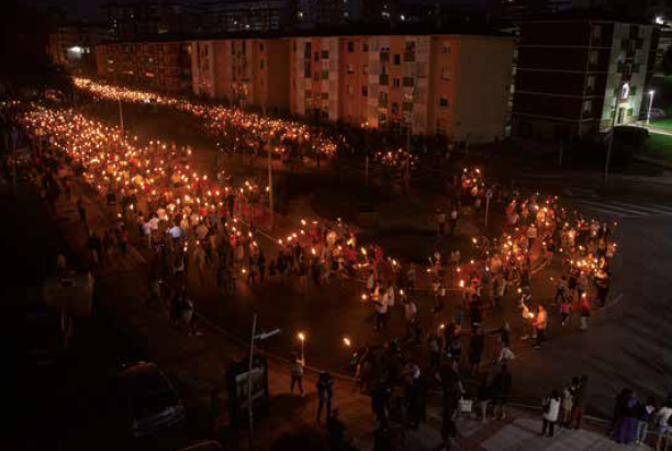 Bajada de Antorchas en Muskiz